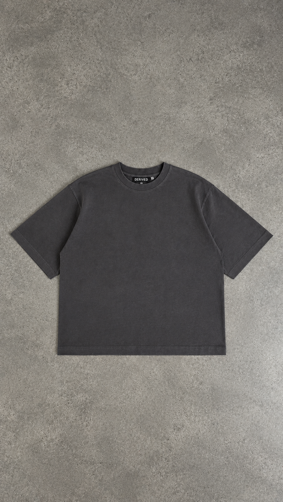 Cropped Box T - Slate